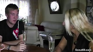 German Mom Teach Step-Son to Fuck at 18yr grey Birthday